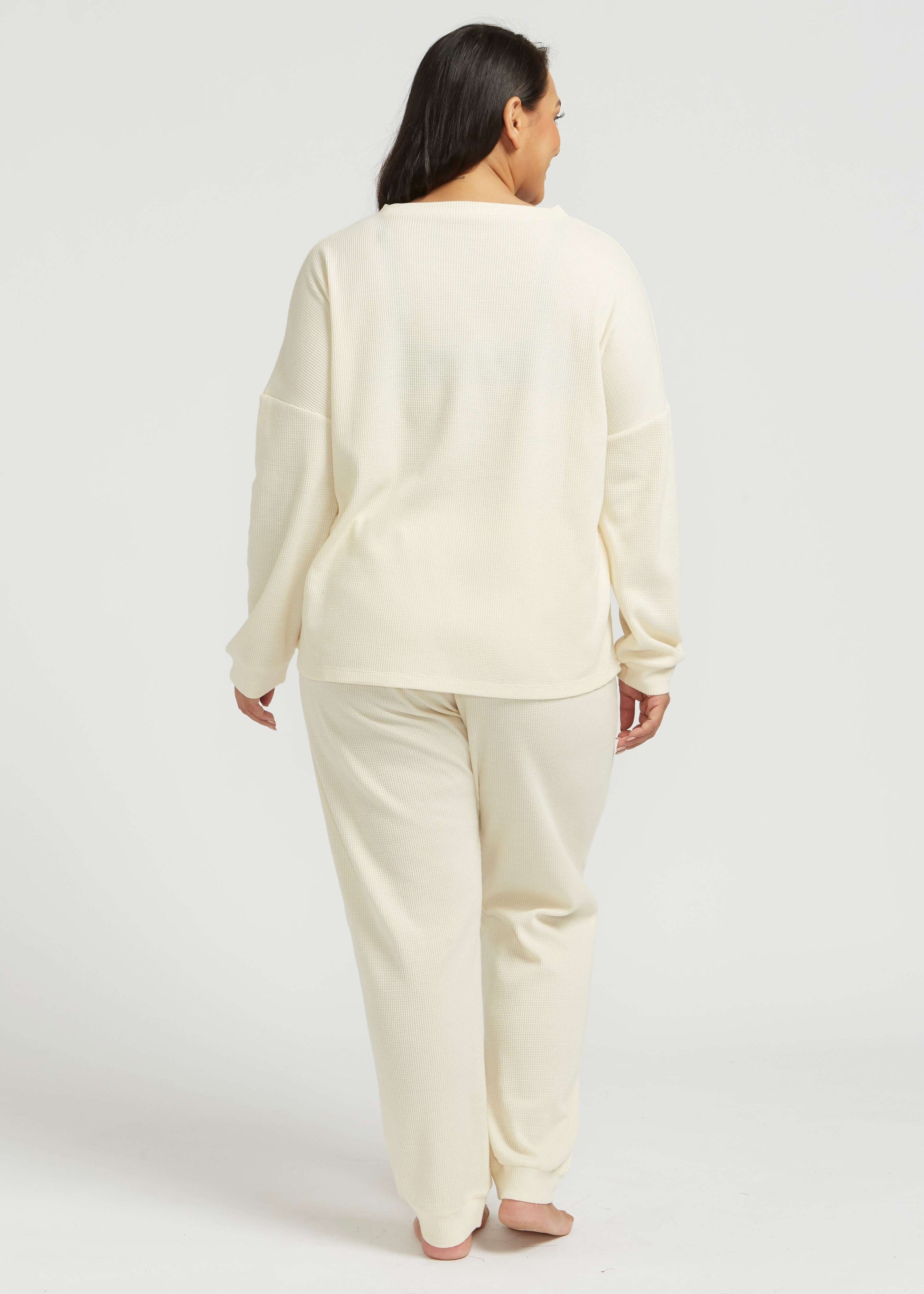 'Waffles At Midnight' Pyjama Set - Winter White Sleepwear & Loungewear Berkanan Official 