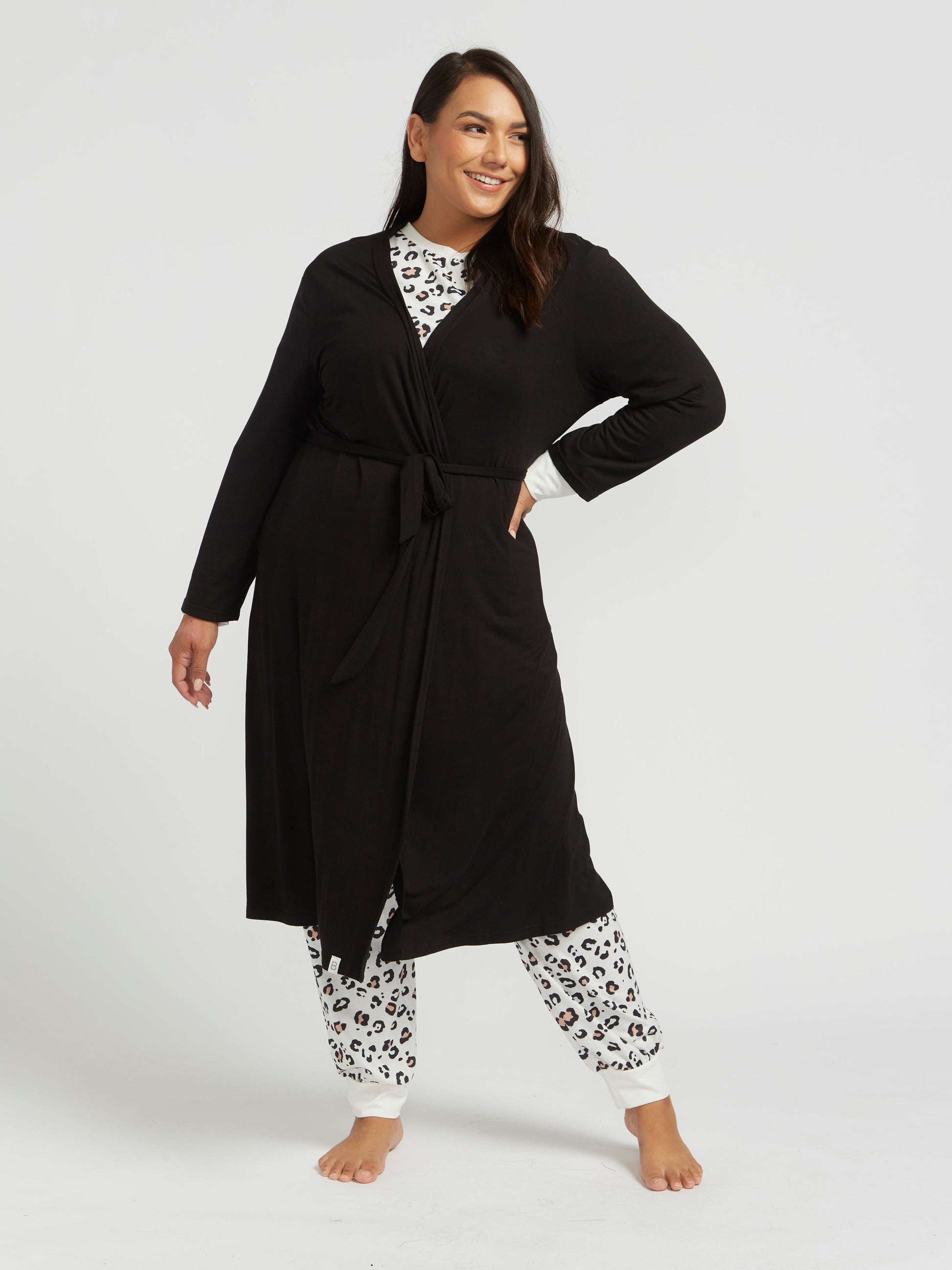 Berkanan “Pyjama Party” Women's Jersey PJ Set - Black