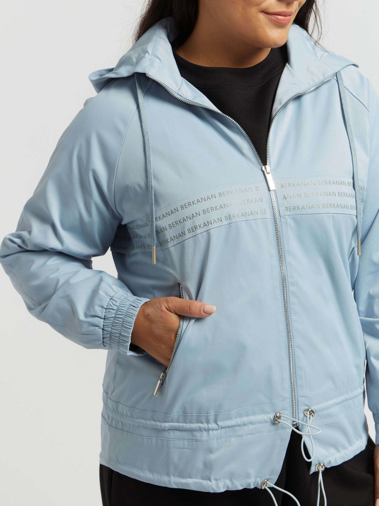 'Bring It On' Activewear Jacket - Denim Blue
