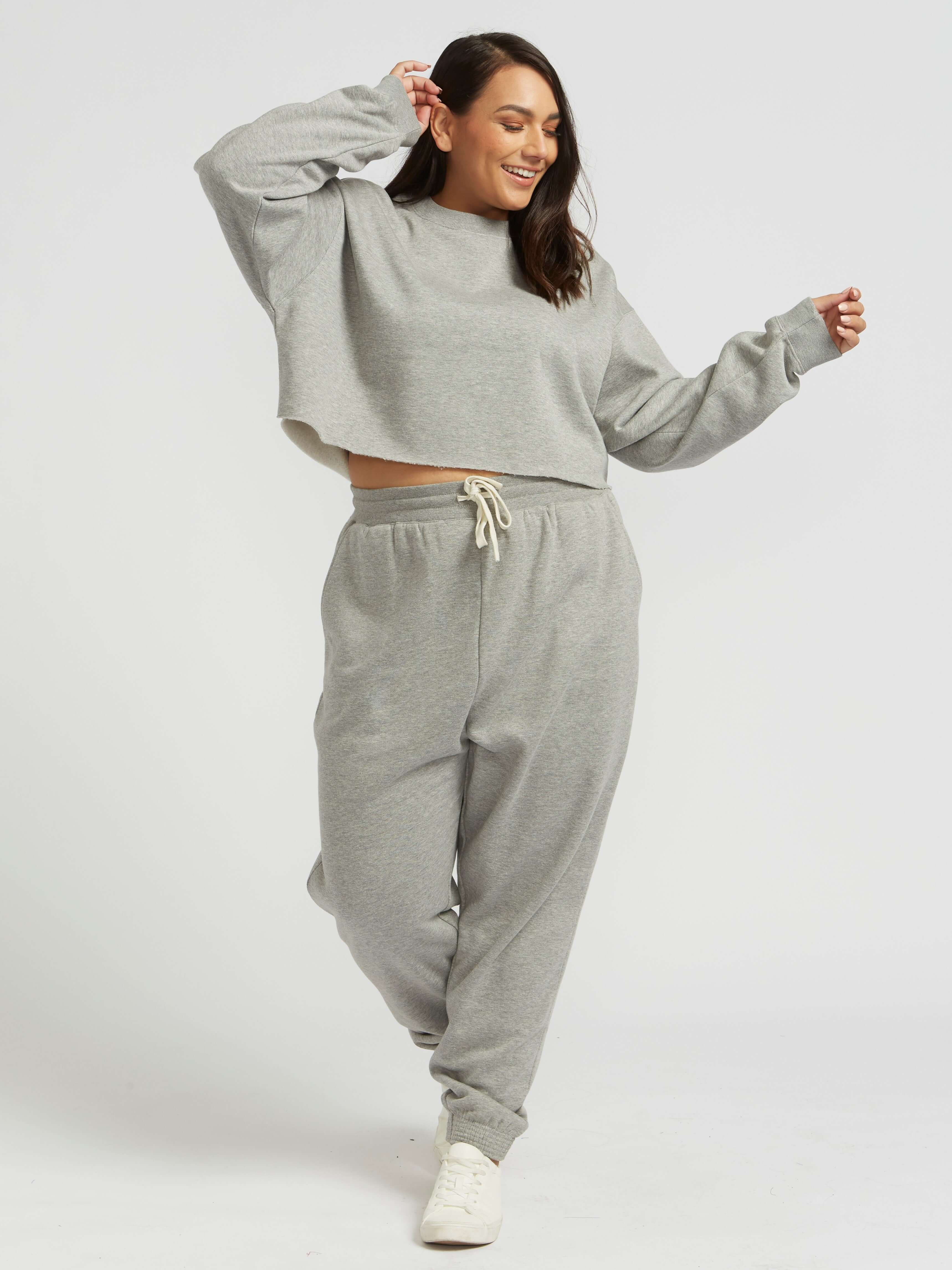 Grey jogger 2025 set womens